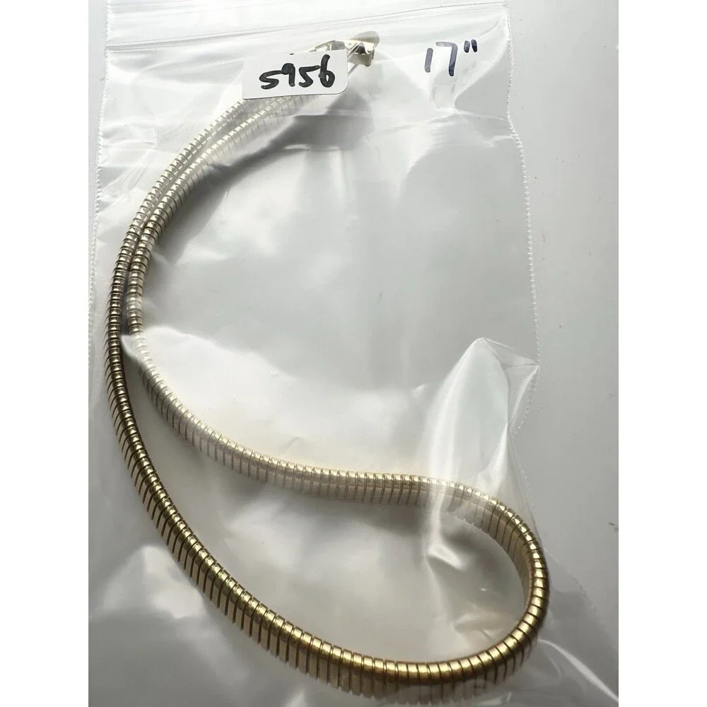 Park Lane Omega Collar Gold Tone Vintage Necklace 17”